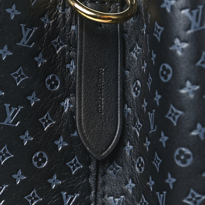 Louis Vuitton Calfskin Nanogram Embossed Neonoe BB Black 7 of 11