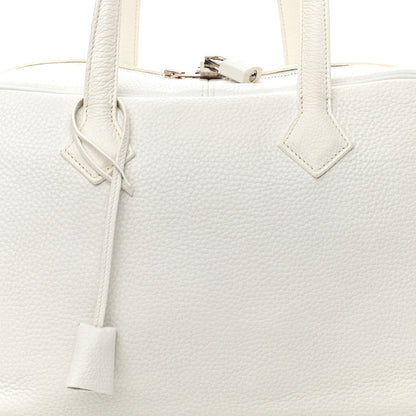 Hermes Taurillon Clemence Victoria II 35 White 8 of 11