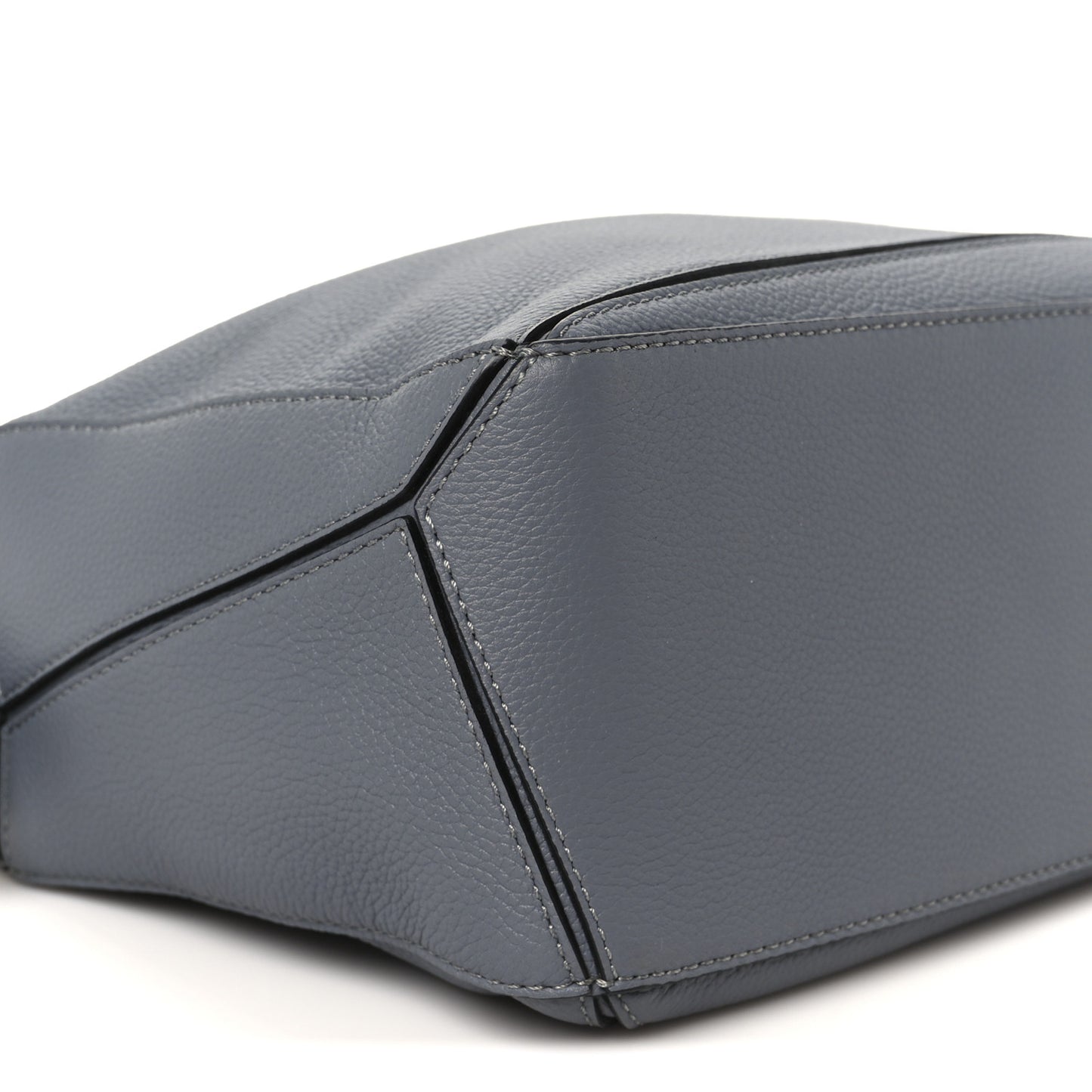 Soft Grained Calfskin Small Puzzle Bag Pearl Grey