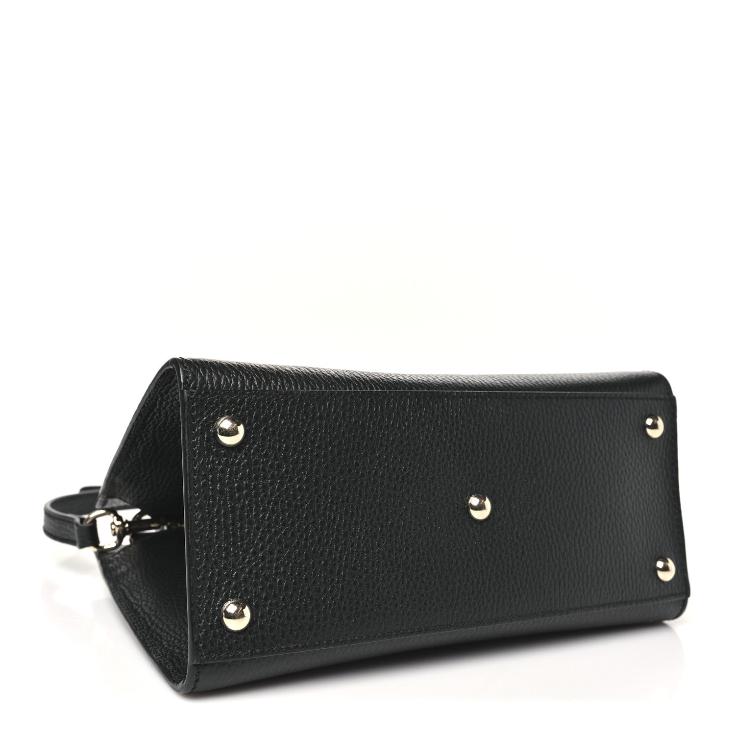 Gucci Dollar Calfskin Medium Soho Top Handle Satchel Black 4 of 10