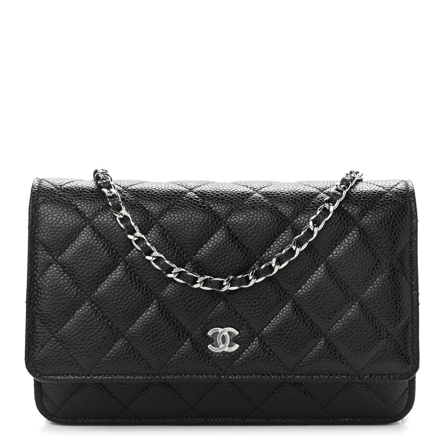 Chanel Caviar Quilted Wallet On Chain WOC Black 1 of 10