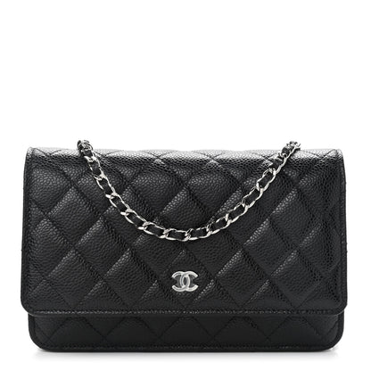 Chanel Caviar Quilted Wallet On Chain WOC Black 1 of 10