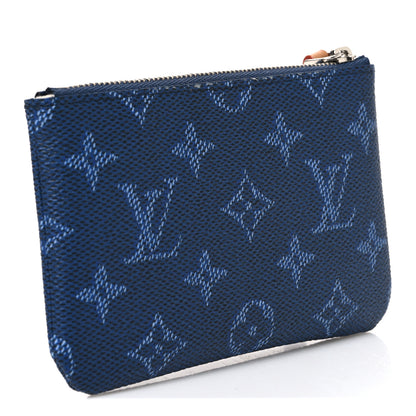 Louis Vuitton Monogram Heritage Key Pouch S Ocean Blue 3 of 6