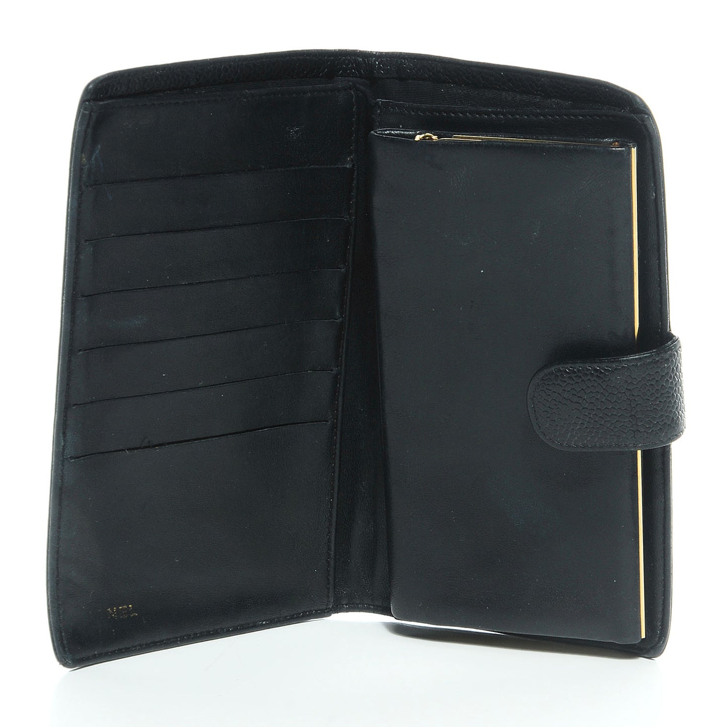 Caviar CC French Wallet Black