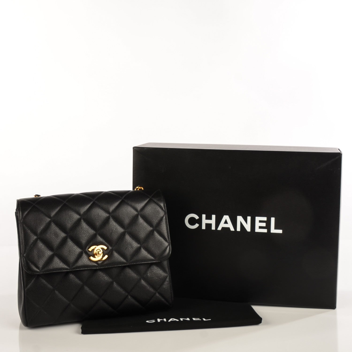 Chanel Caviar Quilted Medium Flap Shoulder Bag Black 5 of 9