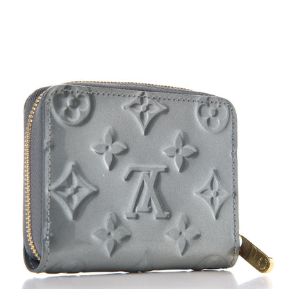 Louis Vuitton Vernis Zippy Coin Purse Wallet Grey Givre 3 of 7