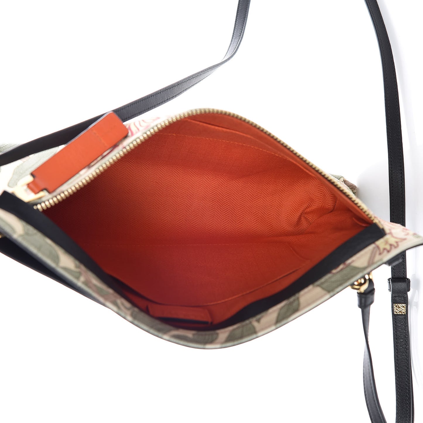 Canvas Floral T Pouch Bag