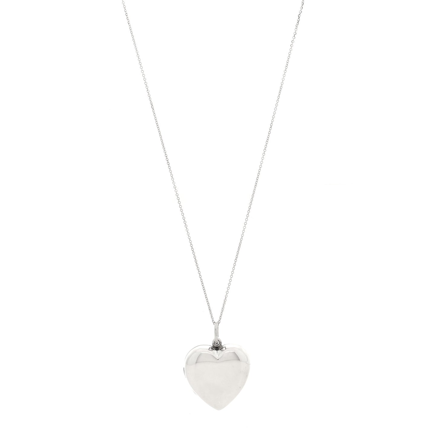 Sterling Silver Heart Locket Pendant Necklace