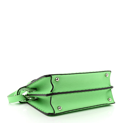 Fendi Cuoio Roma Sellerissima Nappa Sintetica Tape Stitch Small Peekaboo I SEE U Satchel Edamame 4 of 13
