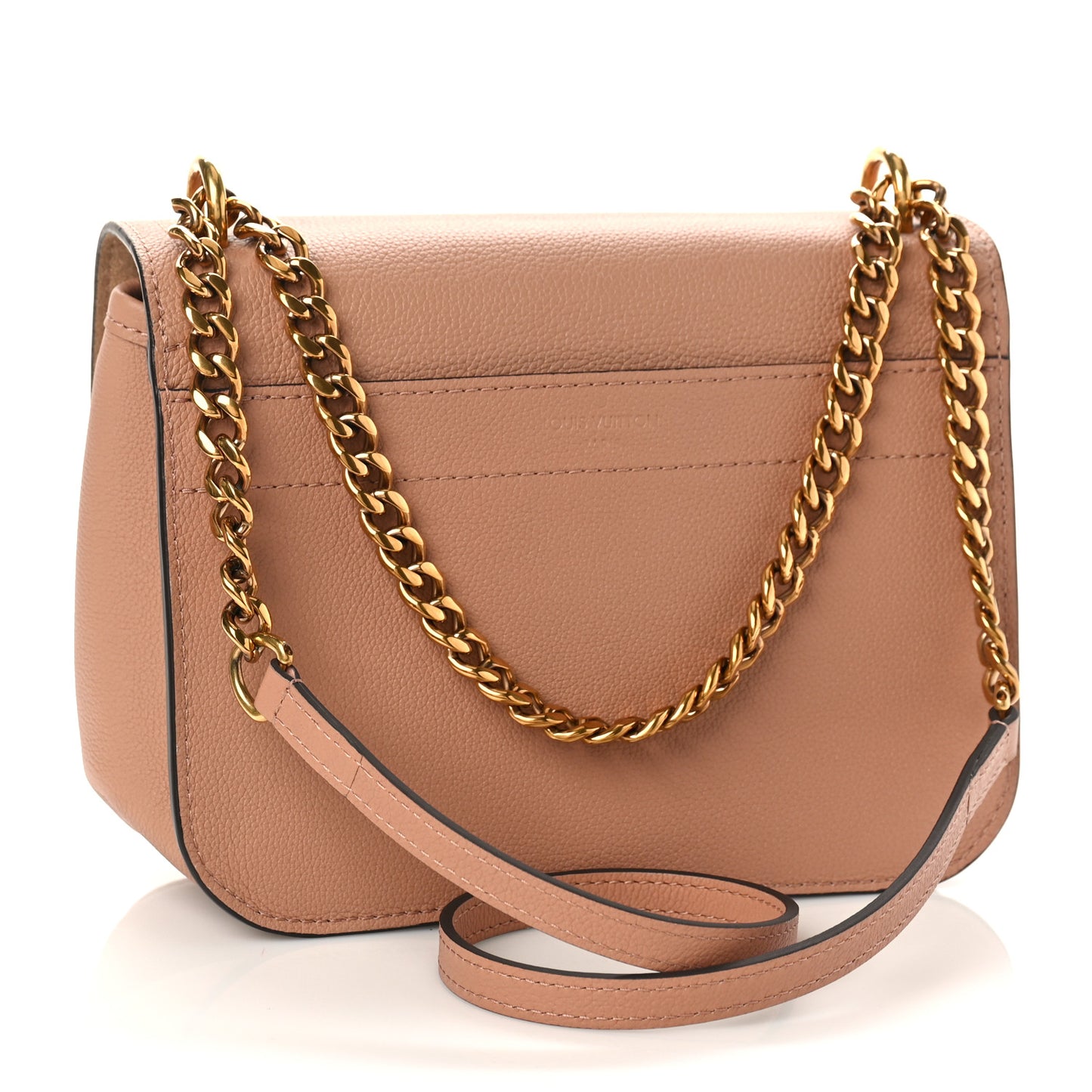Grained Calfskin Lockme Chain Bag PM Rose Silk