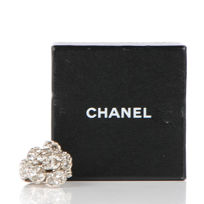 Chanel Swarovski Crystal Camellia Ring 6.5 5 of 5