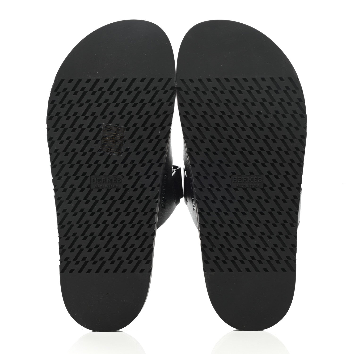 Hermes Calfskin Womens Chypre Sandals 39 Black 8 of 10