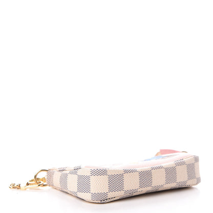 Louis Vuitton Damier Azur 2018 Christmas Animation Mini Pochette Accessories 4 of 8
