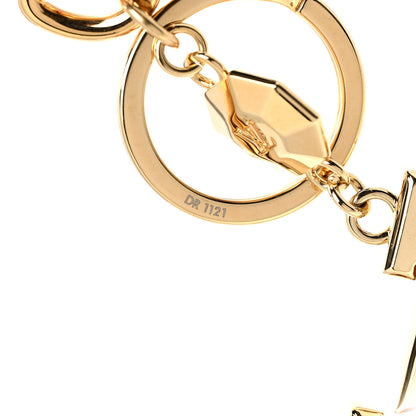 Louis Vuitton LV Facettes Bag Charm Key Holder Gold 3 of 4