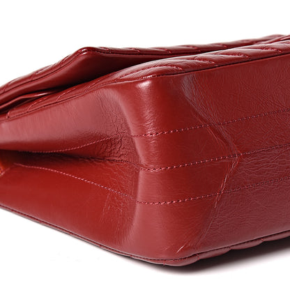 Chanel Aged Calfskin Chevron Quilted 2.55 Reissue 226 Flap Red 8 of 10