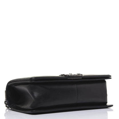 Chanel Lambskin Pleated Medium Boy Flap Black 4 of 16