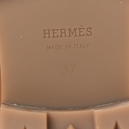 Hermes Calfskin Womens Faubourg Loafers 37 Naturel 8 of 11