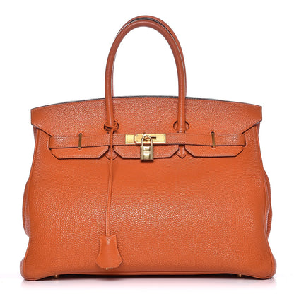 Hermes Togo Birkin 35 Orange 1 of 21