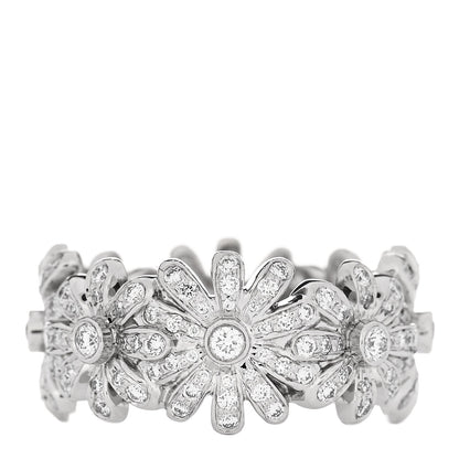 Tiffany Platinum Diamond Schlumberger Daisy Ring 52 6 1 of 6