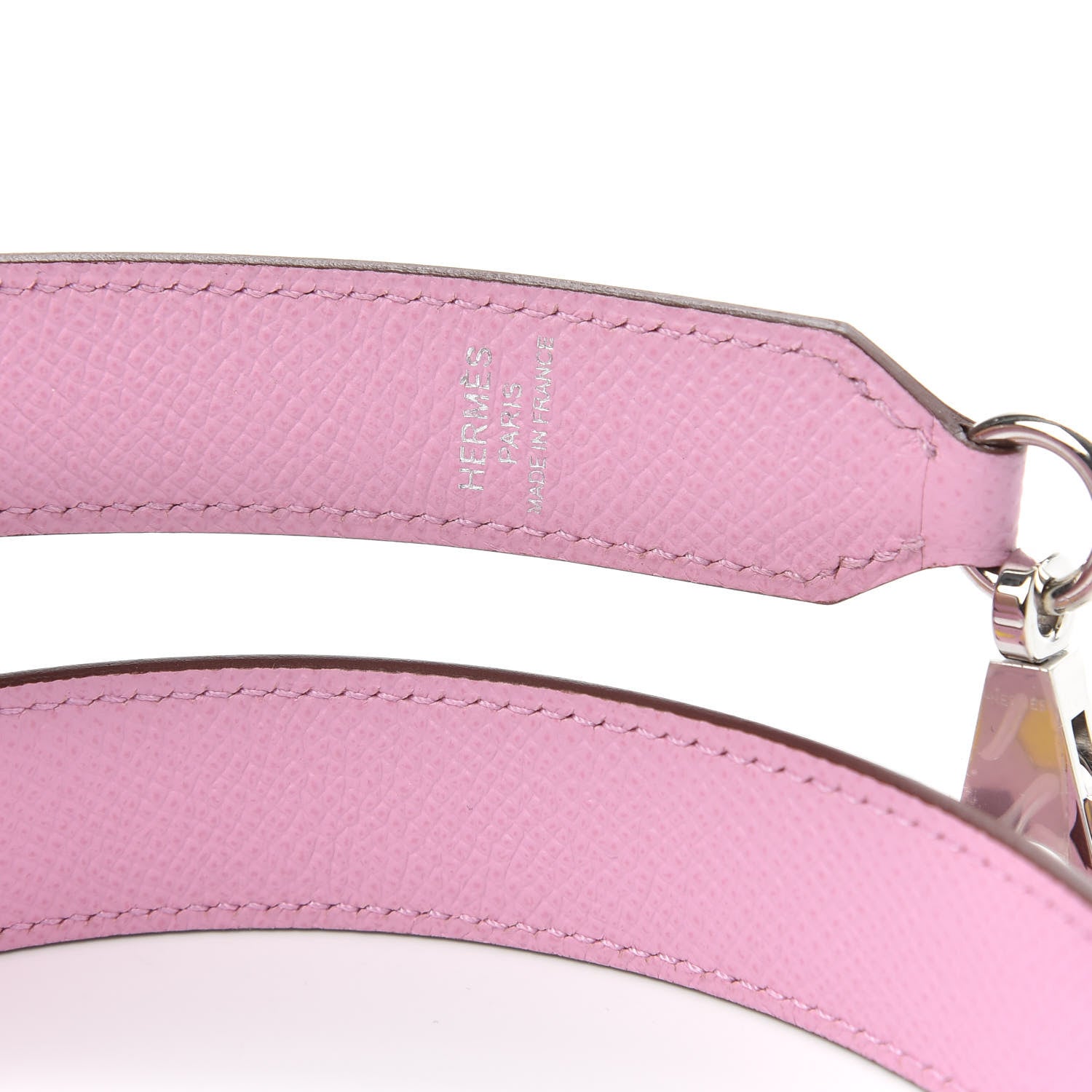 Hermes Epsom 25mm Mousqetons Tressage Shoulder Strap Mauve Sylvestre Rouge H Jaune De Naples 3 of 6