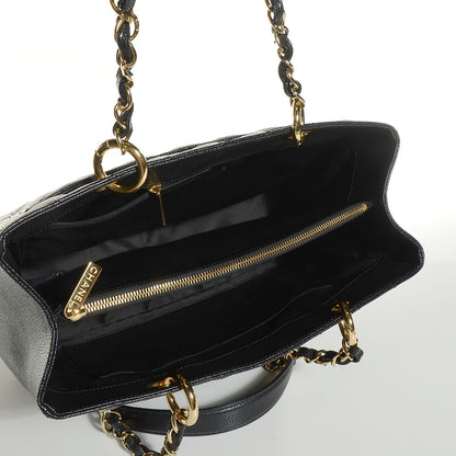 Chanel Caviar Quilted Grand Shopping Tote GST Black 5 of 7