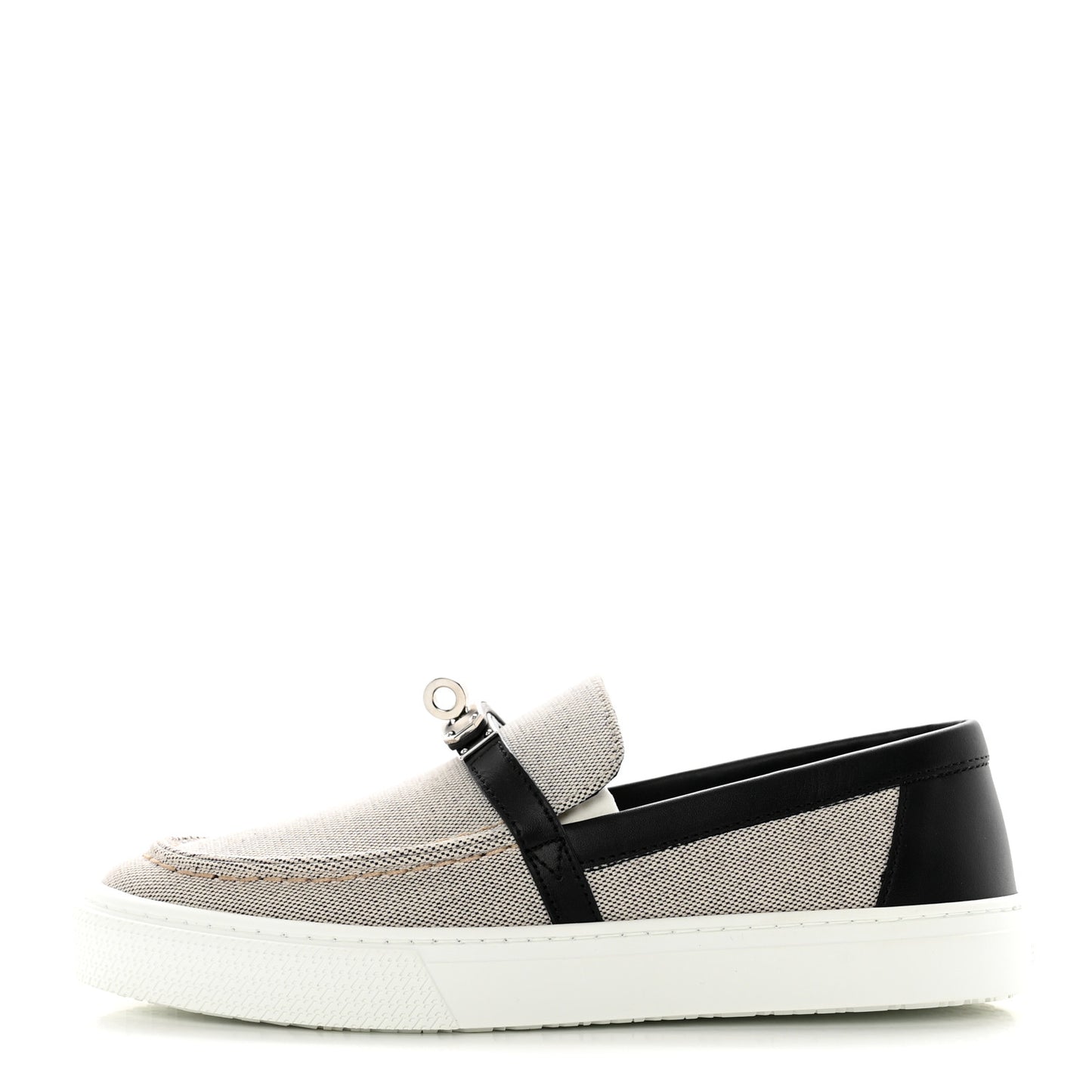 Toile De Coton Calfskin Womens Game Slip On Sneakers 36 Prunoir Black