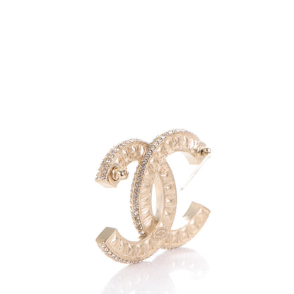 Chanel Baguette Crystal CC Brooch Light Gold 3 of 5