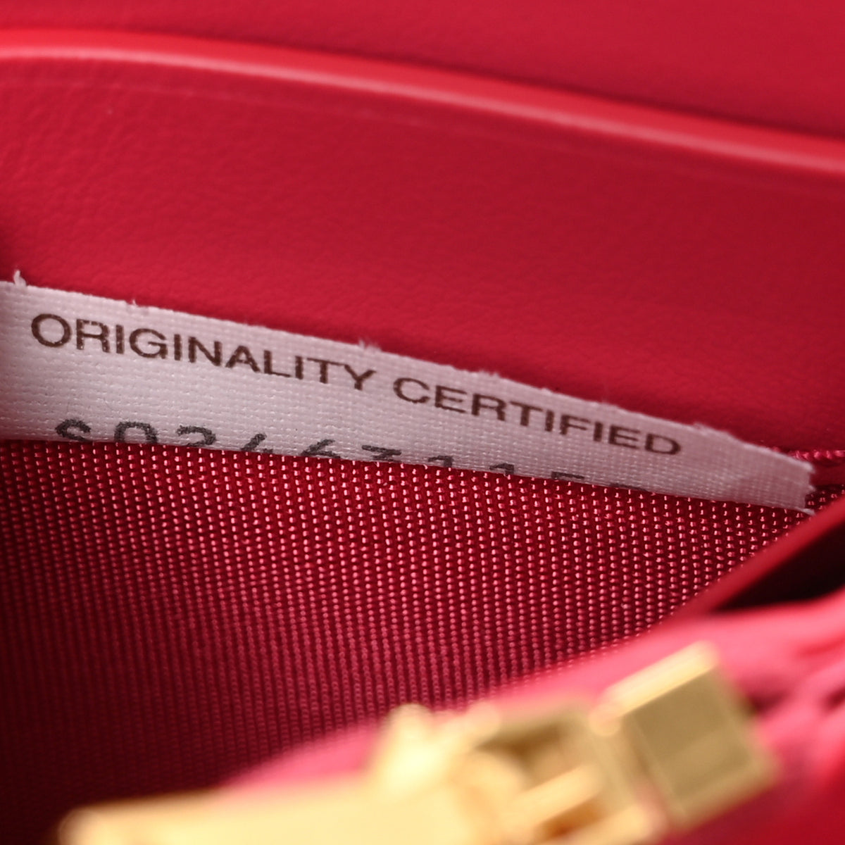 Nappa Intrecciato Wallet On Strap Cranberry