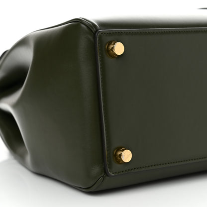 Celine Satinated Calfskin Medium 16 Top Handle Bag Khaki 9 of 12