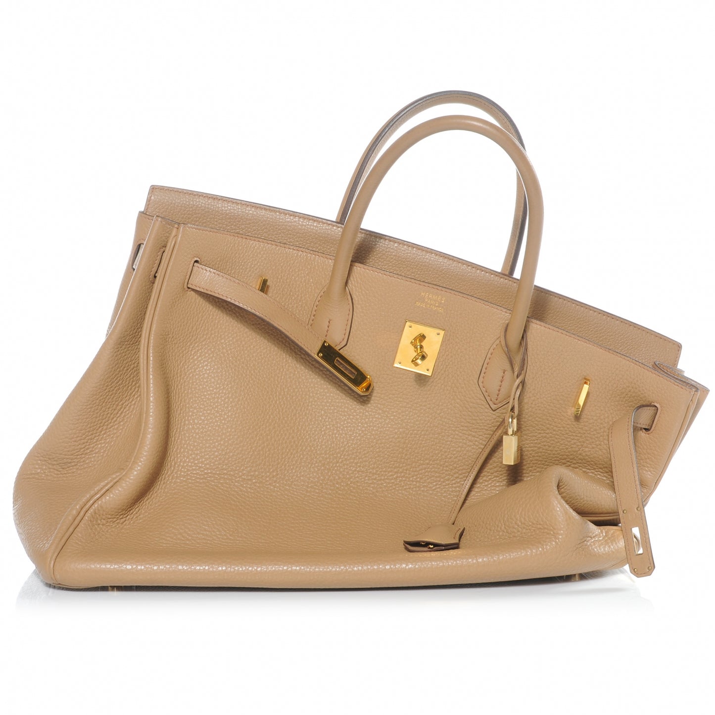Taurillon Clemence Birkin 40 Tabac Camel