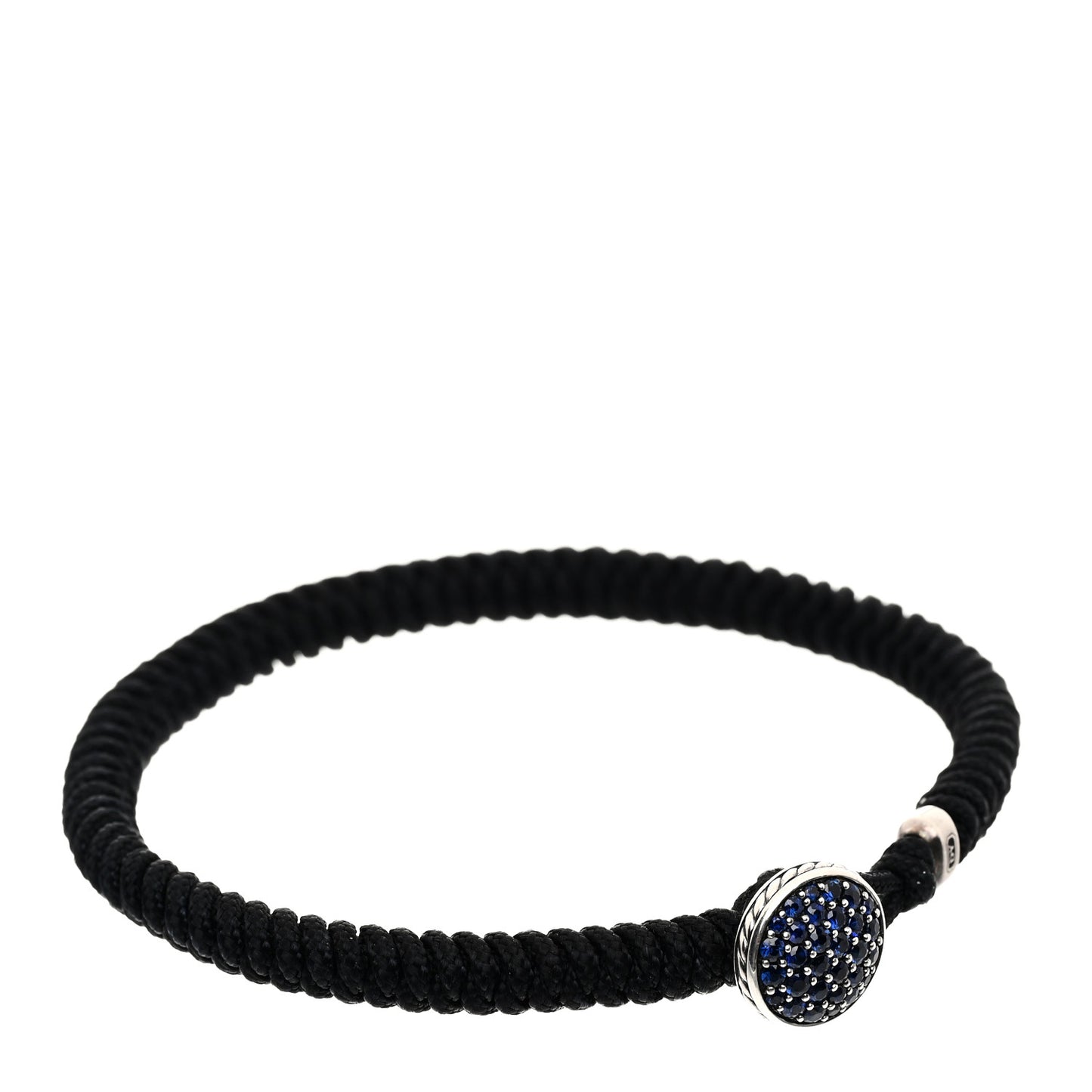 Sterling Silver Blue Sapphire Streamline Woven Bracelet