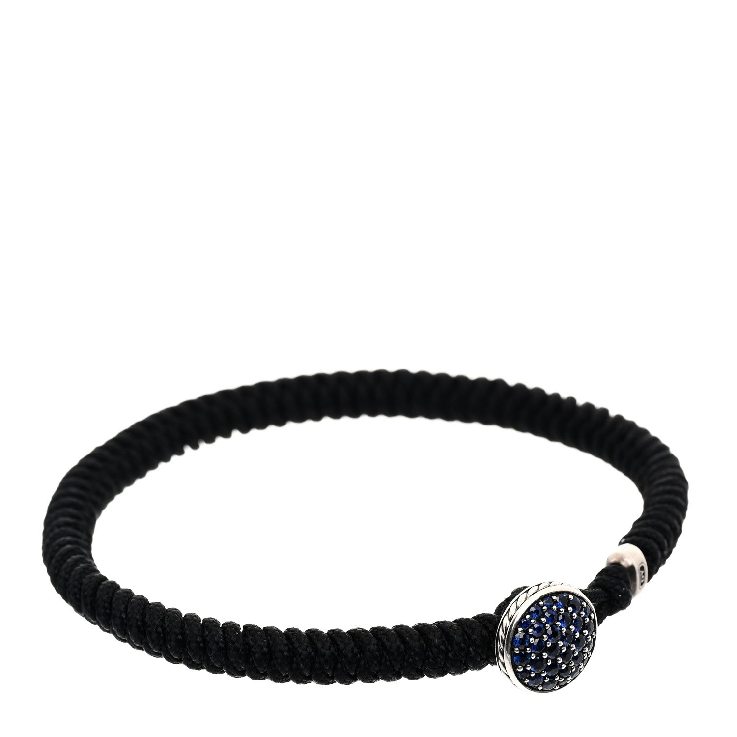 David Yurman Sterling Silver Blue Sapphire Streamline Woven Bracelet 1 of 5