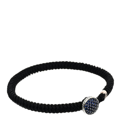 David Yurman Sterling Silver Blue Sapphire Streamline Woven Bracelet 1 of 5