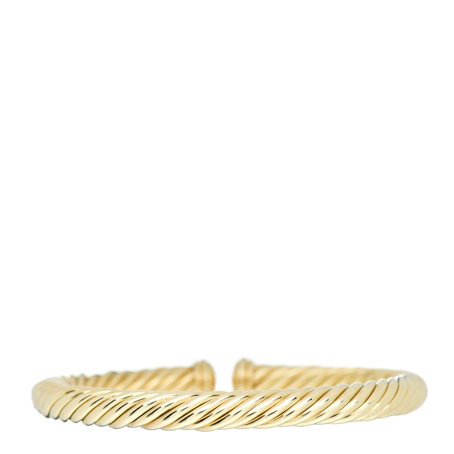 18K Yellow Gold 7mm Cablespira Oval Bracelet