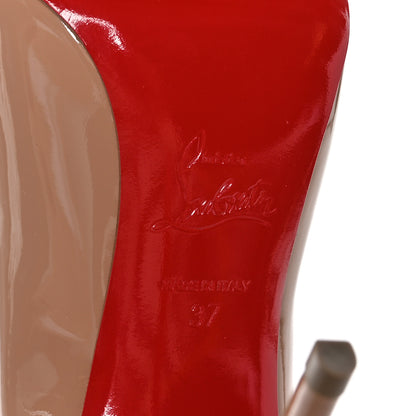 Christian Louboutin Patent Pigalle Follies 100 Pumps 37 Nude 7 of 10