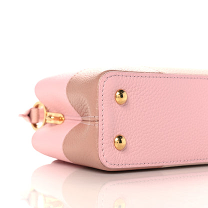 Louis Vuitton Taurillon Karung Patchwork Mini Capucines Pink 8 of 10