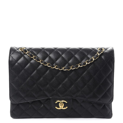 Chanel Caviar Quilted Maxi Double Flap Black 1 of 16