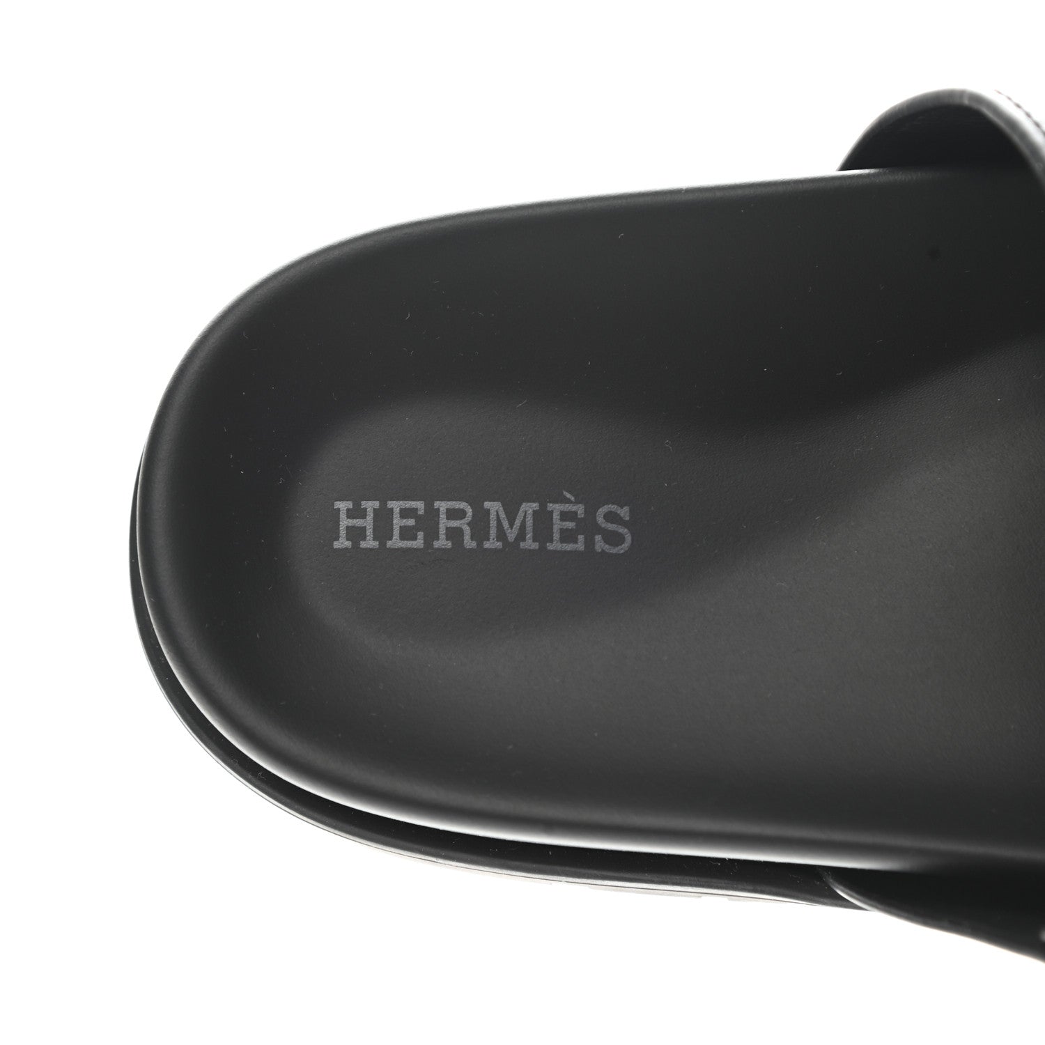 Hermes Calfskin Womens Chypre Sandals 39 Black 7 of 10