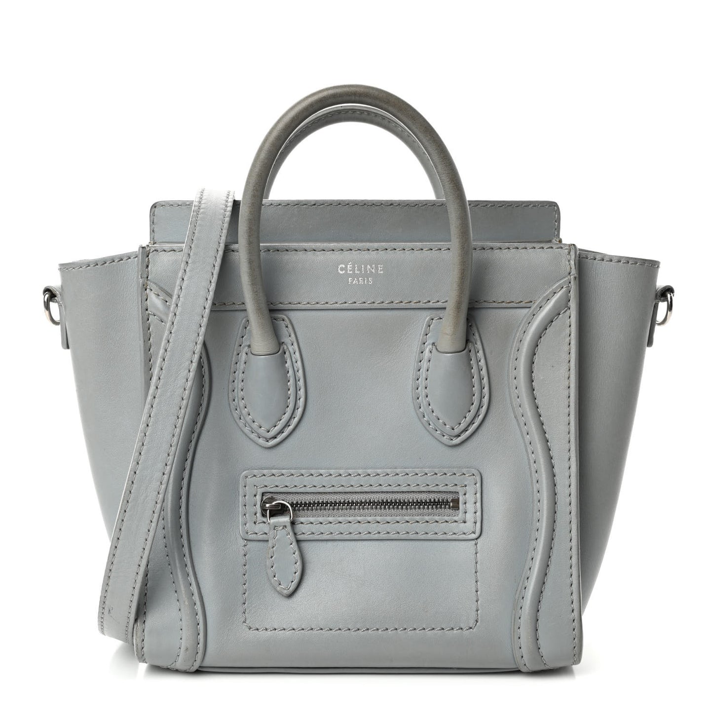 Smooth Calfskin Nano Luggage Sky