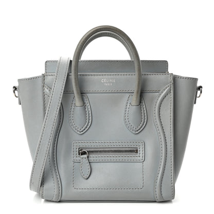 Celine Smooth Calfskin Nano Luggage Sky 1 of 5