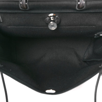 Hermes Military Toile Vache Hunter Herbag Zip 39 MM Black Deep Blue Indigo Ebene 6 of 11