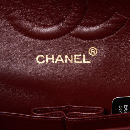 Chanel Lambskin Quilted Medium Double Flap Black 7 of 9