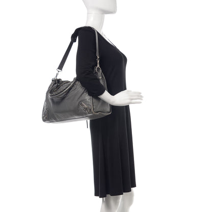 Balenciaga Agneau Silver Metallic Edge Hardware City Gris Cendre 2 of 14