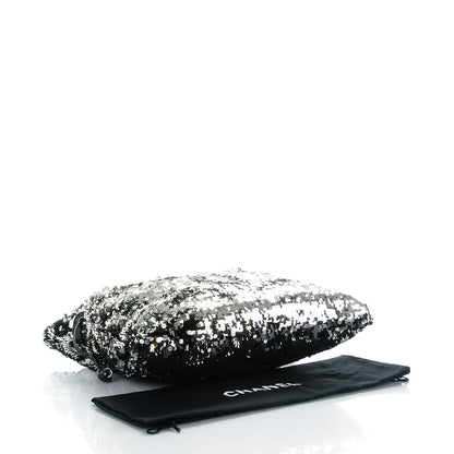Chanel Sequin Summer Night Drawstring Tote Black 4 of 7