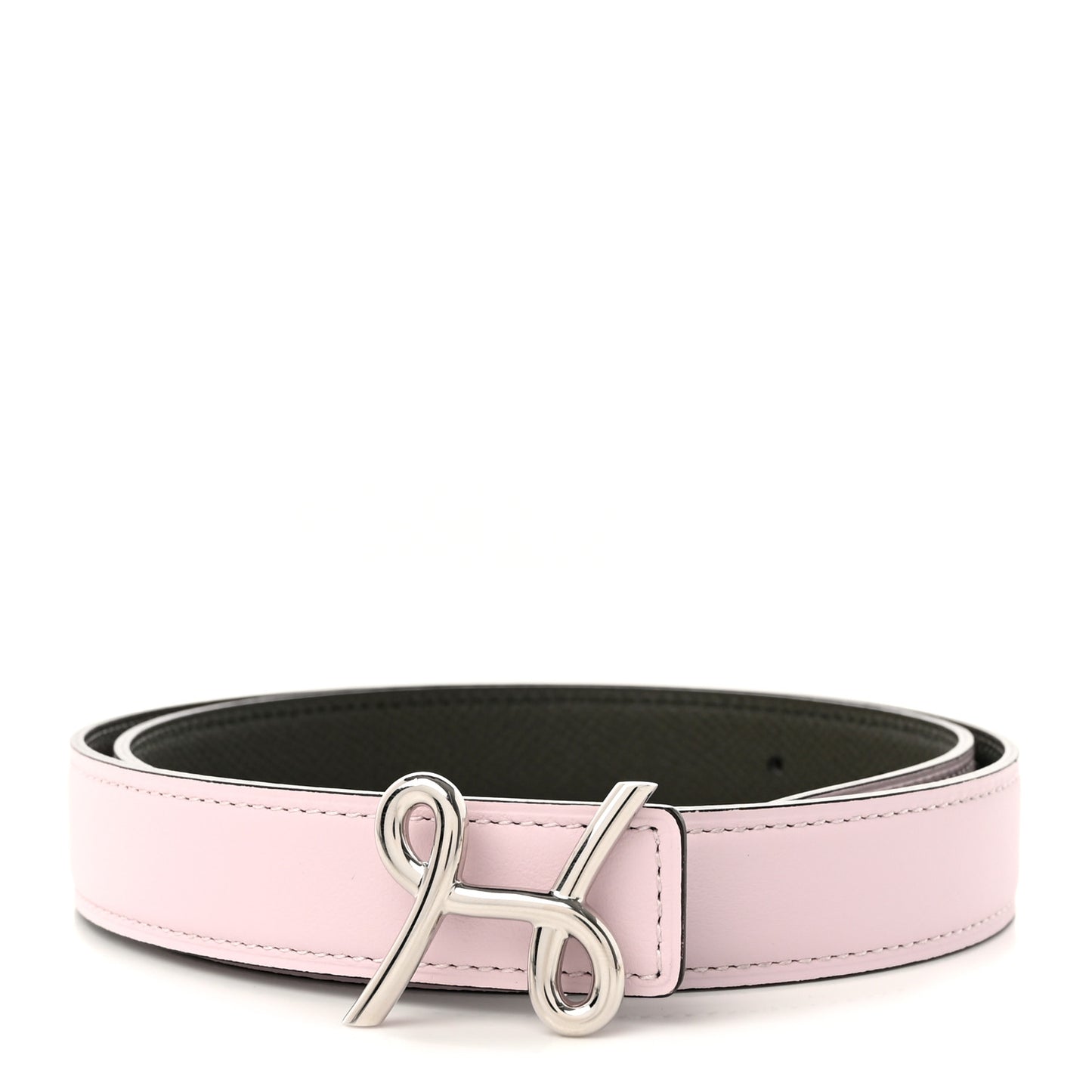Swift Epsom 24mm H Cursives Belt 70 28 Mauve Pale Gris Meyer