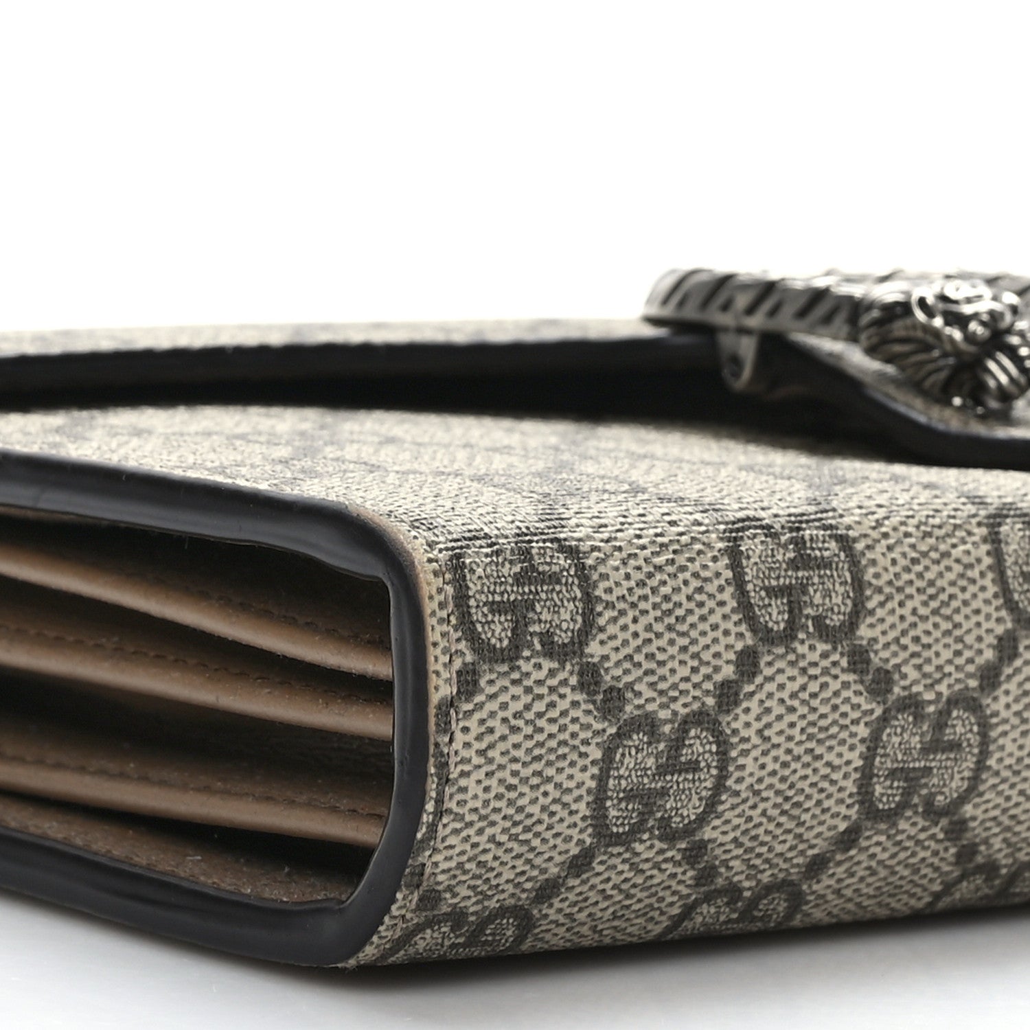 Gucci GG Supreme Monogram Mini Dionysus Chain Wallet Beige Taupe 7 of 8