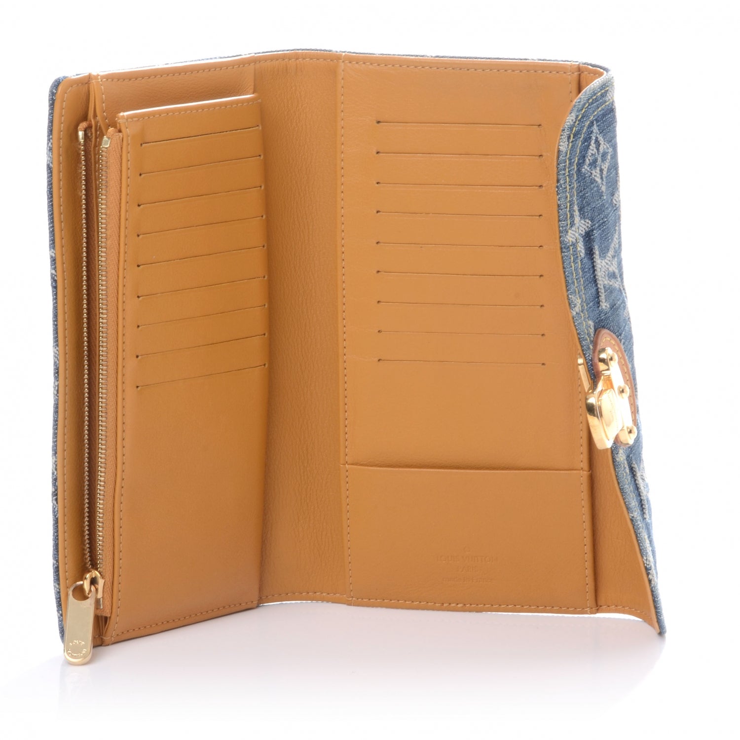 Louis Vuitton Denim Amelia Wallet Blue 7 of 8