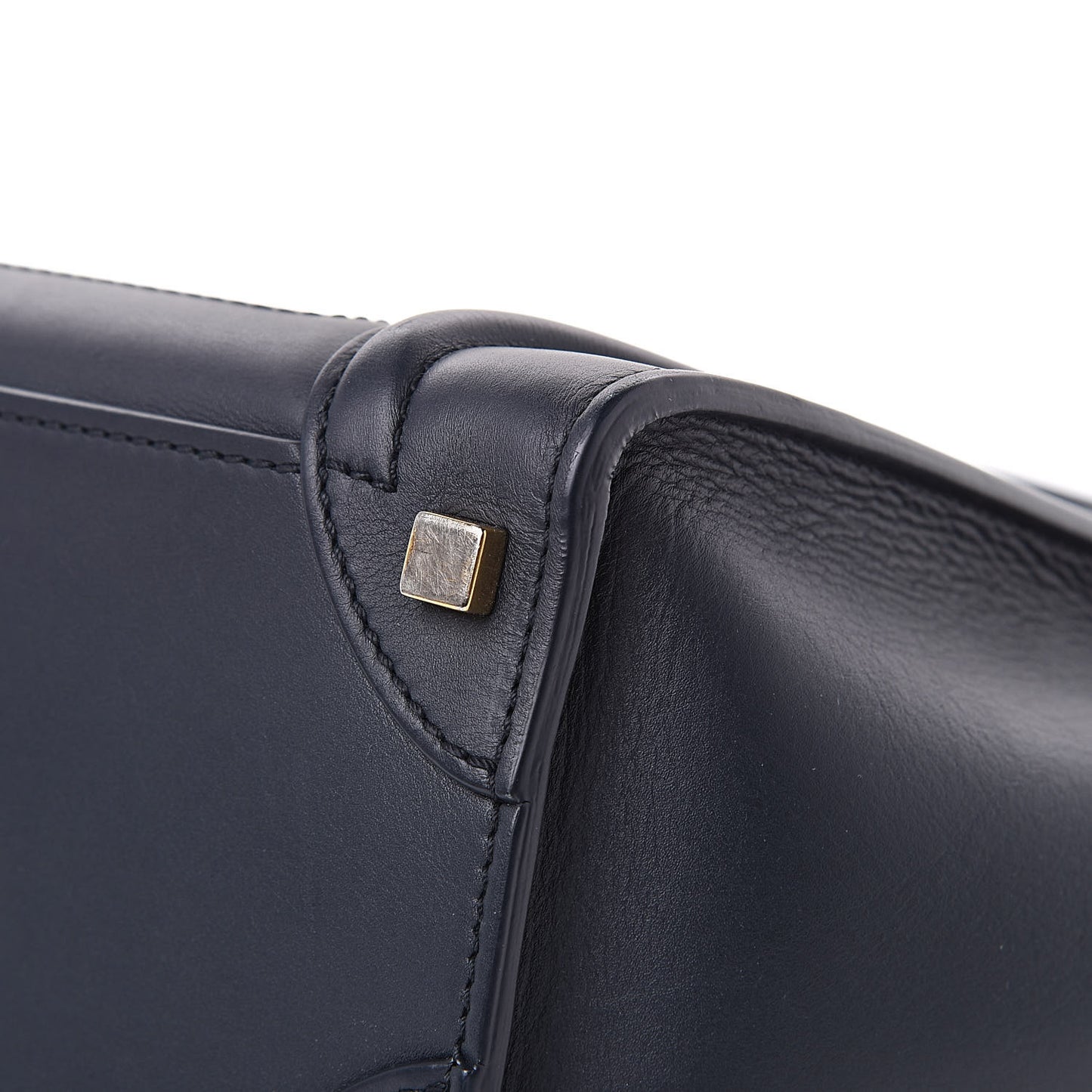 Smooth Calfskin Micro Luggage Navy Blue