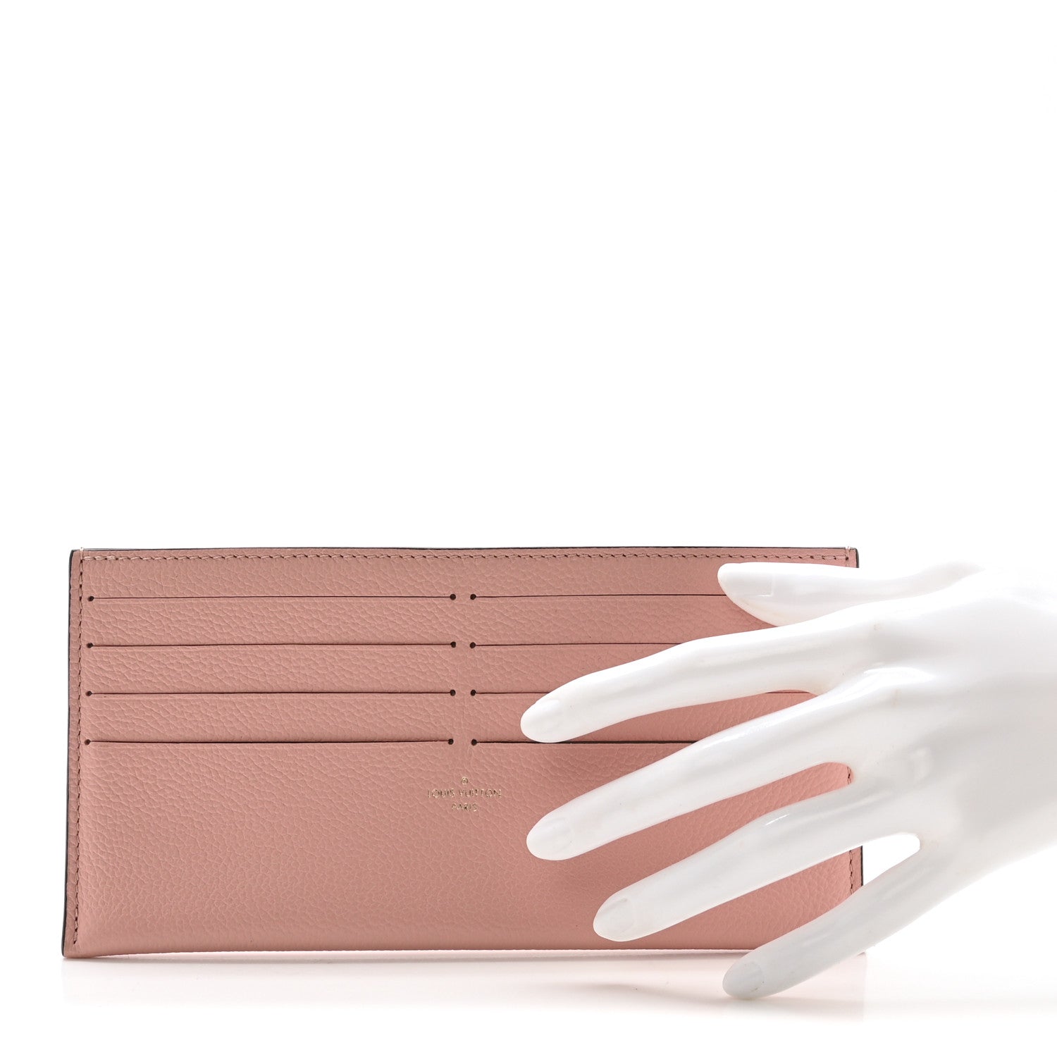 Louis Vuitton Calfskin Felicie Card Holder Insert Rose Poudre 2 of 6