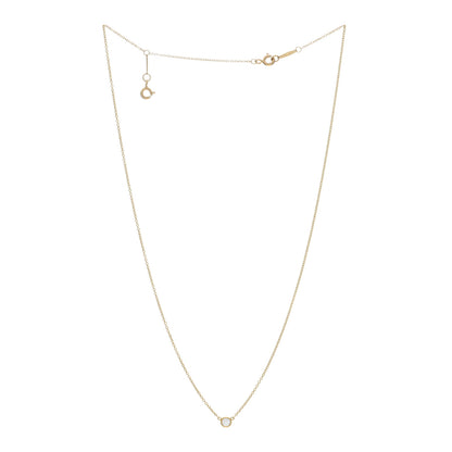 Tiffany 18K Yellow Gold Diamond .12ct Elsa Peretti Diamonds by the Yard Pendant Necklace 3 of 4
